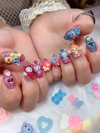 ネイル シェアサロンLei.g(レイジー)所属・3Dアートネイル💗 都築レナのネイルデザイン