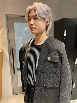 ミディアム カラー パーマ ヘアアレンジ メンズ メンズ特化 しゅうへいのヘアスタイル