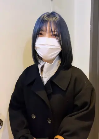 ショート カラー benji仙台所属・KOKI/ ボブ/ パーマ/透明感カラーのヘアスタイル