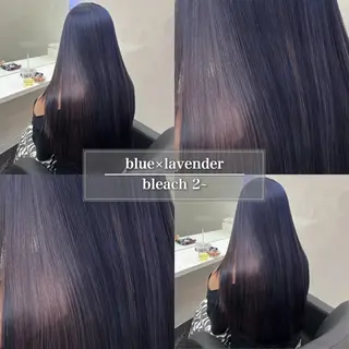 セミロング カラー ハイトーン/ 髪質改善/上質艶髪のヘアスタイル