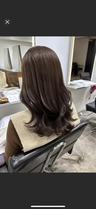 ロング カラー ボブ/レイヤー/透明 感カラー/dai🌿のヘアスタイル