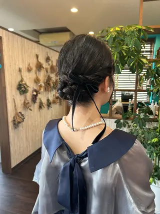 ミディアム ヘアアレンジ 早坂 さくらのヘアスタイル