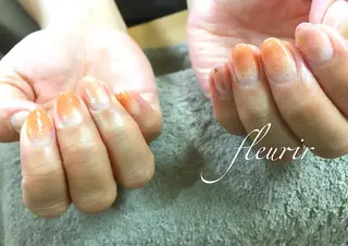 ミディアム ネイル フルリール 【プライベートサロンのネイルデザイン