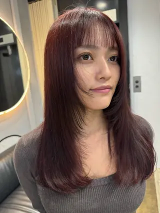 ミディアム カラー dao/ミルクティー /ブラウン/ブロンドのヘアスタイル