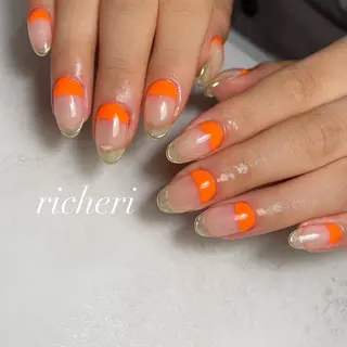 ミディアム ネイル richeri beautyのネイルデザイン