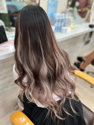 ロング B-W ⭐️REIKOのヘアスタイル