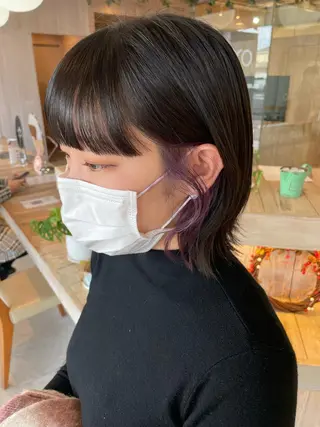 ミディアム カラー レイヤーカット/ マリアのヘアスタイル