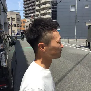 ショート パーマ 生田 博紀のヘアスタイル