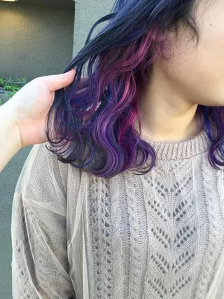 ロング maco 艶感ハイトーン🦋のヘアスタイル