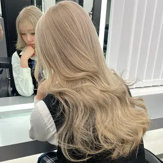 ロング カラー 梅田/韓国ヘア/ エクステ🤖ヒナのヘアスタイル