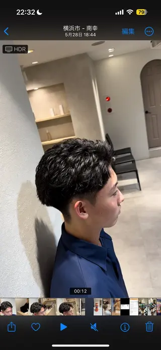 メンズ AI TOKYO  men's 横浜所属・【パーマの達人】 💎メンズ特化🔥徹のヘアスタイル