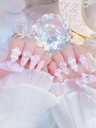 ネイル ワンホン、かわいい系 🎀ななみのネイルデザイン