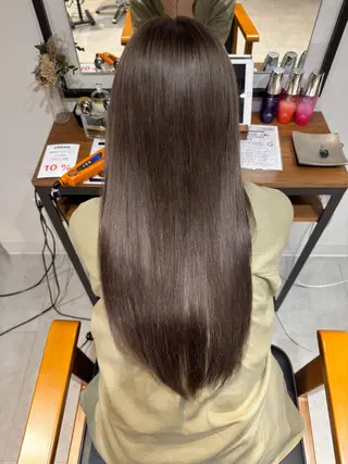 ロング 北野谷 篤のヘアスタイル