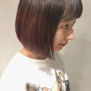 ショート カラー やまもと さえのヘアスタイル