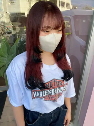 ロング カラー 透明感/ダブル カラー🧸こころのヘアスタイル