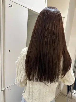 ロング カラー タイトボブ個性派カラ ーAKANEのヘアスタイル