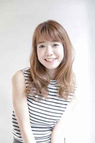 セミロング 日本橋人形町 コダカヒサヤのヘアスタイル