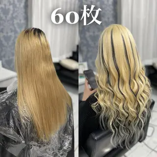 ロング KOSEI シールエクステのヘアスタイル