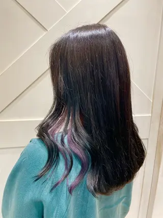 セミロング カラー ブリーチ超特化美容師 ☯️ルカ✡️💫のヘアスタイル