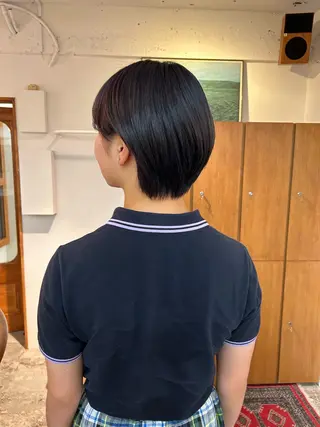 ショート カラー ENIEN MAKE'S 立川所属・綾/ベージュカラー /パーマ🩰のヘアスタイル