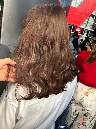 ロング カラー ヘアアレンジ メンズ キッズ ネイル マツエク・マツパ GO TODAY SHAiRE SALON所属・透明感カラー🤎 ゆりのヘアスタイル