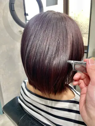 ショート カラー 岡崎勇人/レイヤー/ 韓国/ケラチンTRのヘアスタイル