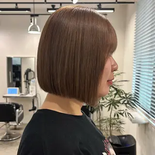 ショート カラー 髪質改善ストレート /暖色カラー🎀🪞のヘアスタイル