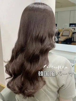 ロング パーマ 韓国風パーマ/ヘア セット/店長みづきのヘアスタイル