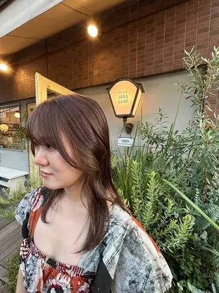 セミロング カラー Masaki ブリーチカラーのヘアスタイル