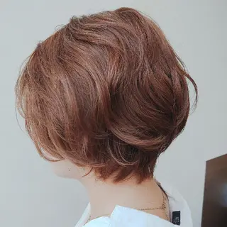 ショート パーマ 髪質改善/ブリーチ 田代 龍我のヘアスタイル