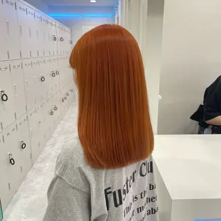 ミディアム カラー ヘアアレンジ ❣️ブリーチなし暖色 ayu❣️のヘアスタイル
