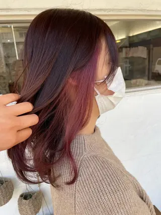 セミロング 正分 真美のヘアスタイル