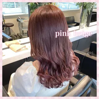 セミロング カラー 💗ガーリーヘア🎀 saki💗のヘアスタイル