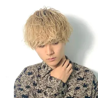 カラー メンズ 柏メンズカットパーマ NO.1タイチのヘアスタイル