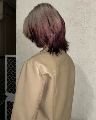 ミディアム カラー CACHÉ所属・大阪/堀江/ いわもと　りゅうやのヘアスタイル