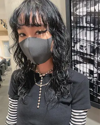 セミロング カラー パーマ 優作 〜圧倒的信頼〜のヘアスタイル