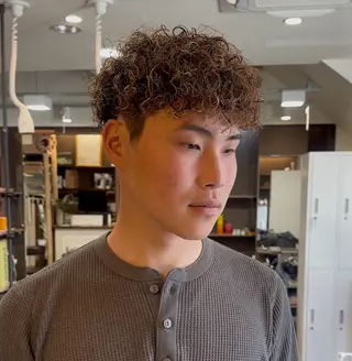 パーマ メンズ 年間2000名担当◎ パーマ職人/仲原佑樹のヘアスタイル