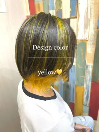 カラー 嶋村夏実🌼レイヤー 🌸白髪ぼかしのヘアスタイル