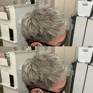 ショート カラー メンズ メンズ専門店 店長 小柳 裕夢のヘアスタイル
