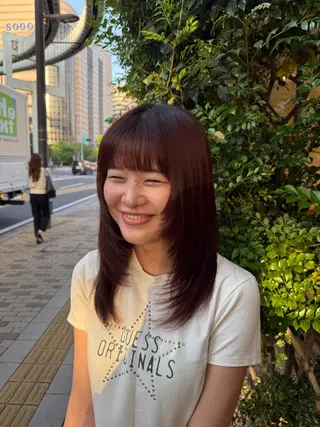 ロング F.ICHIRIN 千葉所属・山口 芽依のヘアスタイル