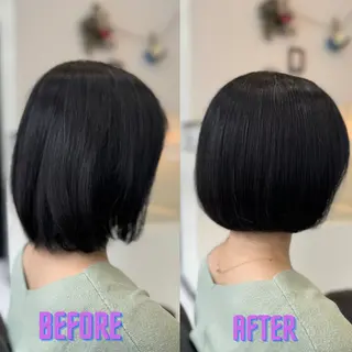 ショート YASU🍎CUT 赤系カラー/ヘアケアのヘアスタイル