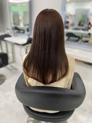 セミロング カラー ヘアアレンジ Ella所属・nana【艶髪】/ レイヤー/縮毛矯正のヘアスタイル