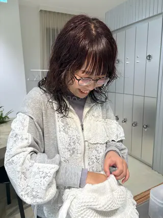 セミロング カラー パーマ Labyrinth所属・Labyrinth /  ichigoのヘアスタイル