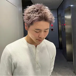 ショート カラー パーマ メンズ 🔥メンズ 特化🔥菊水皐暉🔥のヘアスタイル