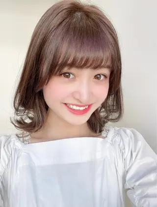ミディアム カラー パーマ AFLOAT TOKYOのヘアスタイル