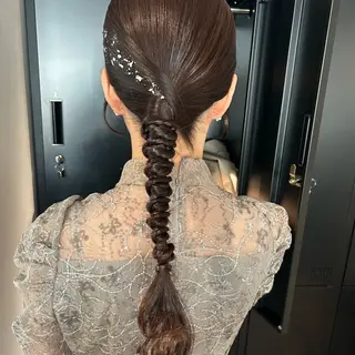 ロング ヘアセット/透明感 カラー/MIHO♡のヘアスタイル