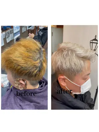 メンズ Merlyosaka 早川未来のヘアスタイル