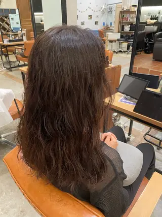 パーマ 似合わせ♡レイヤー/ 暖色艶カラー/moeのヘアスタイル