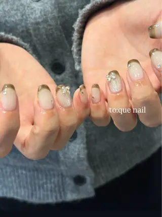 ネイル to:que(トーク)所属・本町🤍ちゅるん 自爪育成✨🤍のネイルデザイン