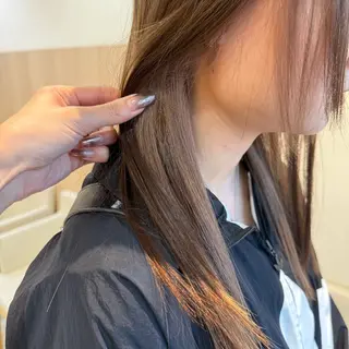 ロング カラー 店長ハイトーンカラー 柞山史奈のヘアスタイル